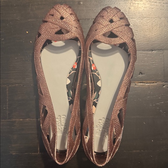 Melissa Jean & Jason Wu VII Rose Gold Flats - Picture 1 of 4